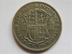 Anglia / Marea Britanie / Regatul Unit - HALF CROWN 1929 - George V - Argint (323)