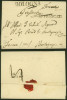 Italy 1840 Postal History Rare Stampless Cover + Content Bologna DB.464