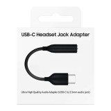 OEM (C10JUB) - Cablu Audio, USB-C la Jack 3.5mm (F) 12 cm, Black