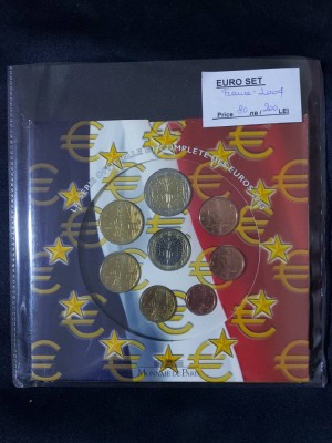 Franța 2004 - Set complet de euro bancar de la 1 cent la 2 euro foto