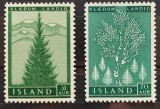 BC77, Islanda, 2 timbre paduri, natura