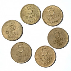 Romania, lot 5 bani 1952-1957 * cod 7