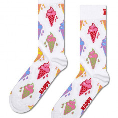 Happy Socks sosete Ice Cream Sock culoarea alb