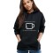 Hanorac dama negru - Cup of care - S