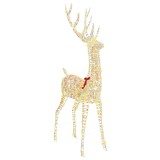 vidaXL Ren 3D Alb cald 180 cm PET 42019058