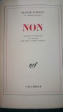 Eugen Ionescu - NON, 1986, cu dublu autograf!!