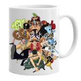 Cana alba personalizata one piece anime, INOVATIX&reg;. 330 ml