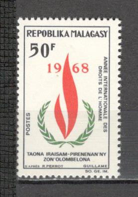Madagascar.1968 Anul international al drepturilor omului SM.171 foto