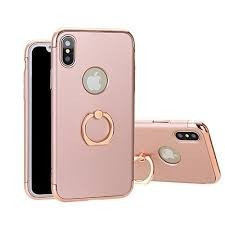 Husa Apple iPhone X, Elegance Luxury 3in1 Ring Rose-Gold foto