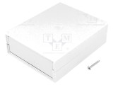 Carcasă ABS gri cu panou 91x111x35 mm