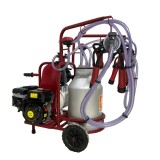 Aparat de muls vaci, 2 posturi, 1 bidon 40L inox, pahare inox, 250l/min, 550W si motor termic