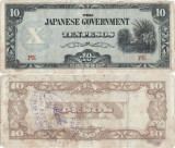 1942 , 10 pesos ( P-108b ) - Filipine
