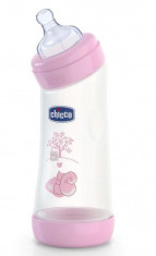 Biberon Chicco WellBeing PP in unghi girl 250ml t.s. flux normal 0+luni 0BPA foto