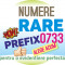 Numere RARE Prefix 0733 VIP - aur usor gold platina numar cartela usoare cartele