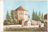 Bnk cp Sibiu - Muzeul Brukenthal - Turnul Pielarilor - necirculata, Printata