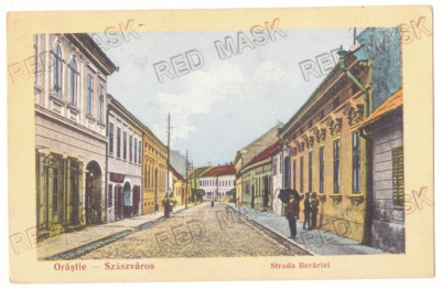 3622 - ORASTIE, Hunedoara, Beer street - old postcard, CENSOR - used - 1916 foto