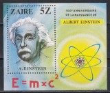 Congo RD 1980 - 100 de ani de la nașterea lui Albert Einstein, Colita, MNH, Nestampilat