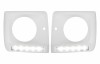 Carcasa faruri cu Lumini de zi dedicate LED DRL Mercedes G-class W463 (1989-2012) G65 Design Crom Performance AutoTuning