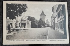 Carte postala, Sibiu teatrul, 1918