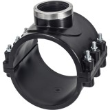 Cumpara ieftin Colier de bransare cu inel metallic din PP, Dimensiune 160mm x 1 1/2&quot;