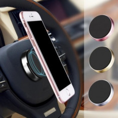 Suport auto magnetic de culoare neagra pentru telefoane mobile, prindere cu...