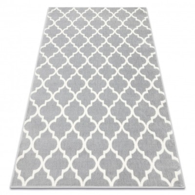 Covor BCF Morad TRELIS marocani trellis - gri deschis, 80x150 cm foto
