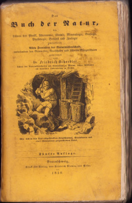 HST C6690N Das Buch der Natur 1850 Friedrich Schoedler foto