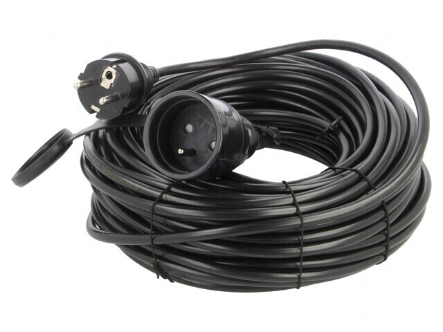 Prelungitor Alimentare 30m Negru 10A