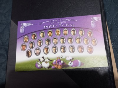 felicitare Poli AEK Timisoara foto