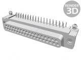Soclu Mamă D-Sub 37 PIN 90&deg; THT UNC 4-40 AMPLIMITE, TE Connectivity