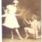 AD 1781 C.P.VECHE- SCENA DE TEATRU IN TINUTA DE EPOCA- IN STUDIO FOTO