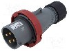 Conector alimentare AC, IEC 60309, IP67, 32A, 440V, 4 pini, AMPHENOL - 2CMA101100R1000