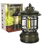 Lampa portabila camping, ABS, Iluminare LED, Incarcare USB, Oem