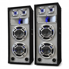 Skytec Pereche de boxe pasive PA Speaker 1200W, alb foto