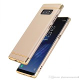 Husa Samsung Galaxy Note 9 Elegance Luxury 3in1 Auriu Protectie Anti-zgarieturi