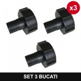 Set 3 bucati - Reductie bazin IBC 1000L S60X6X1" 1/2" iesire furtun Topautochei&amp;#174;
