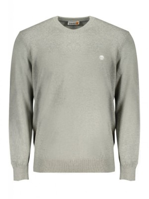 Pulover barbati, cu mini logo brodat, Regular fit, gri deschis, 2XL foto