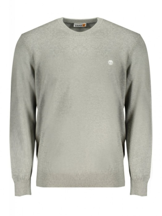 Pulover barbati, cu mini logo brodat, Regular fit, gri deschis, 2XL
