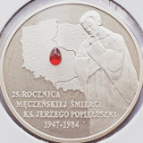 637 Polonia 10 zlote 2009 Death of Father Jerzy Popiełuszko km 701 UNC argint, Europa