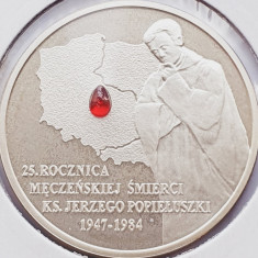 637 Polonia 10 zlote 2009 Death of Father Jerzy Popiełuszko km 701 UNC argint