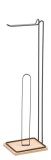 Cumpara ieftin Suport hartie igienica, pardoseala fier bambus 14 x 16 x 59 cm