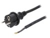 Cablu Alimentare Plastrol SCHUKO 3x1mm2, 2m, IP44, Negru, H07RN-F
