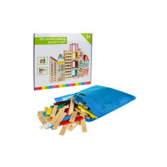 Set cuburi de constructie din lemn, 150 piese