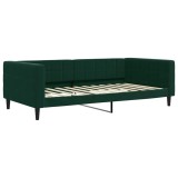 Cumpara ieftin Cadru de pat, verde inchis, 100x200 cm, catifea