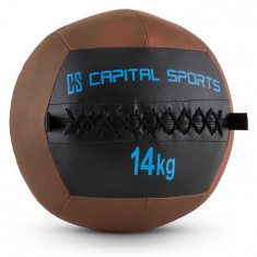 Capital Sports Wallba 14 minge medicinala14 kg de piele maro foto