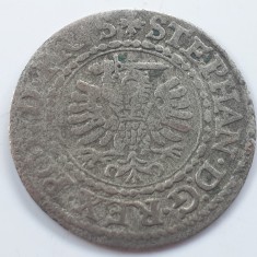 Polonia 1 Schilling / Szelag 1579 Gdansk argint Ștefan Batory