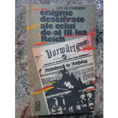 Lev Bez&icirc;menski - Enigme descifrate ale celui de-al treilea Reich, 1988