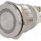 Intrerupator anti-vandalism, OFF-(ON), &Oslash;19mm, ONPOW - GQ19PF-10E/R/24V/S