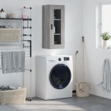 vidaXL Dulap montat pe perete, gri sonoma, 34,5x34x90 cm 828930