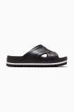 Converse papuci Ctas Lounge Sandal Lite Cx femei, culoarea negru, A06476C